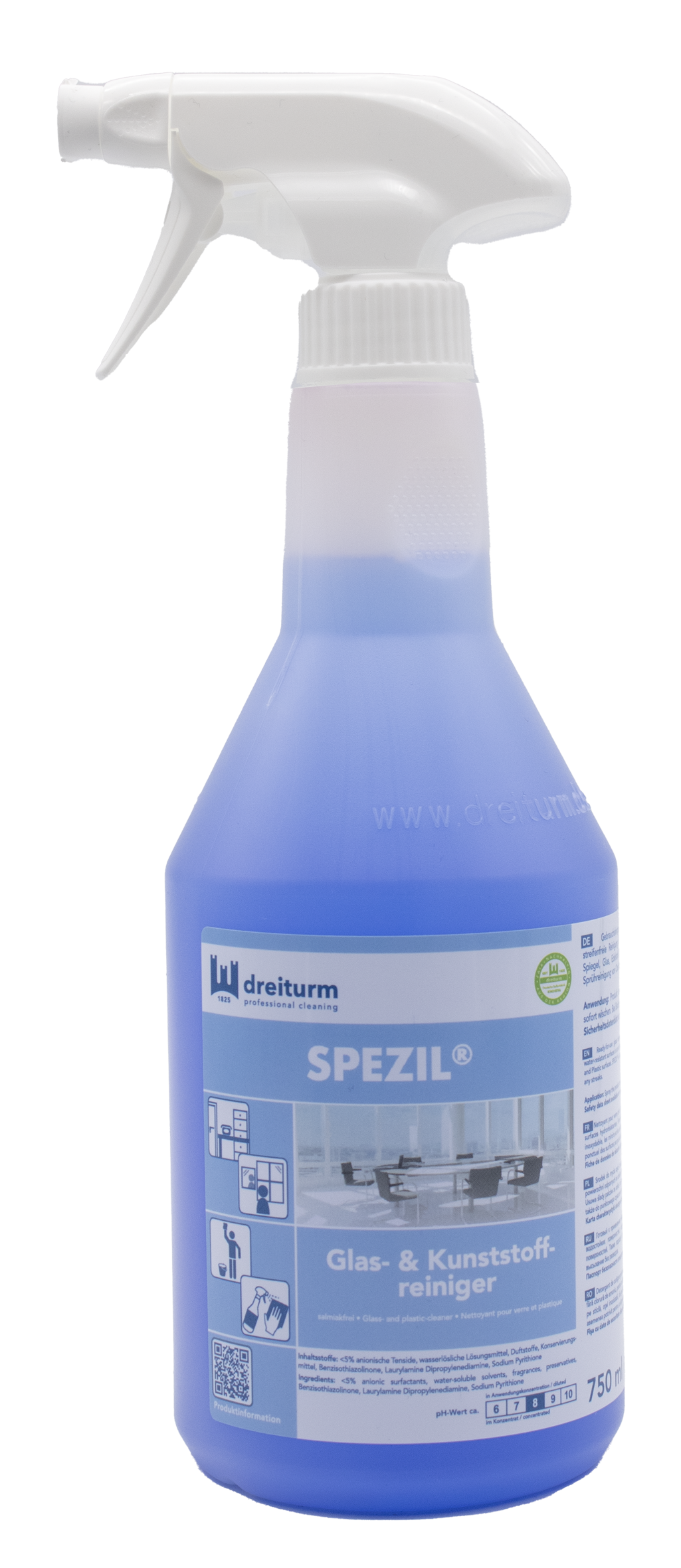 DREITURM Spezil Glas + Kunststoffreiniger 750ml