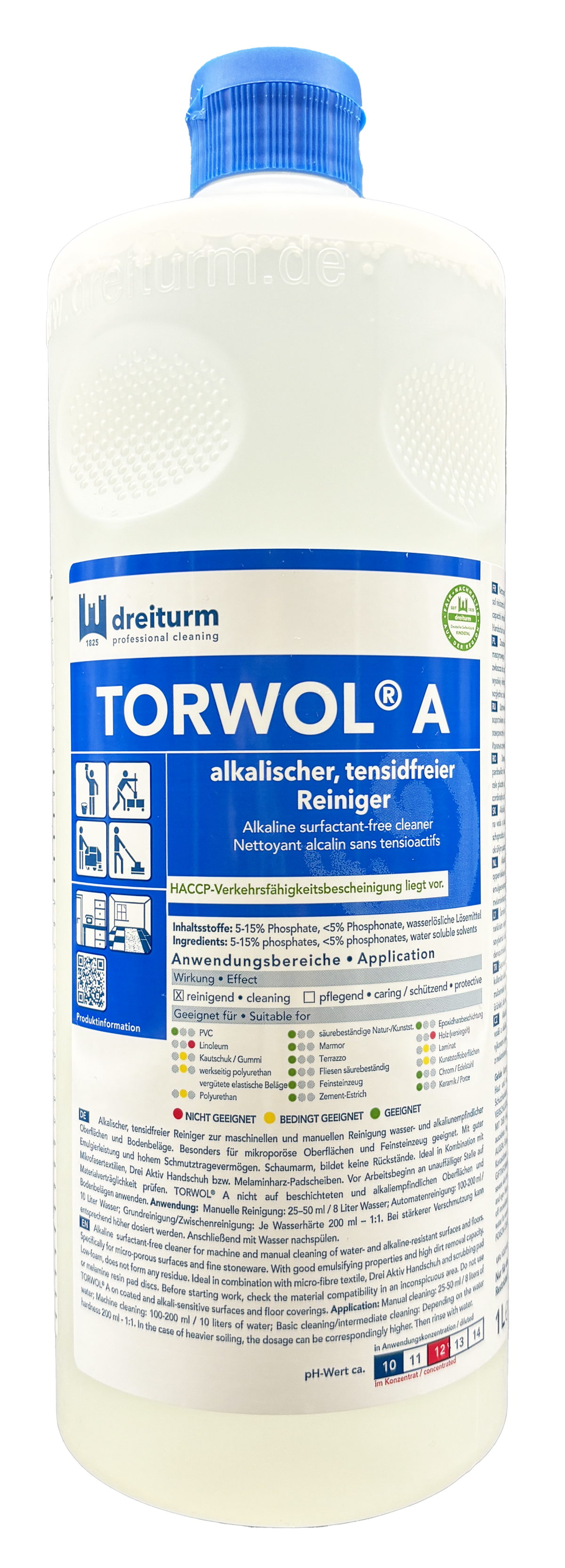 DREITURM Torwol A alkalischer, tensidfreier Reiniger 1L