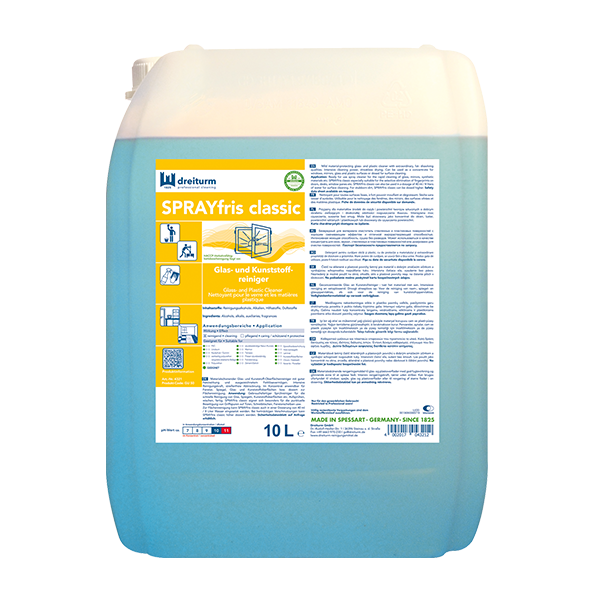Sprayfris Glas- + Kunststoffreiniger 10L