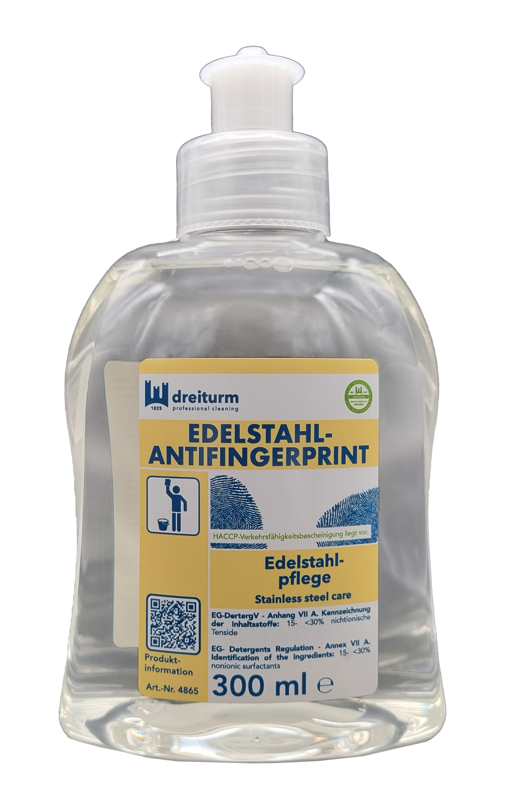 DREITURM Edelstahl-Antifingerprint Edelstahlpflege 300ml