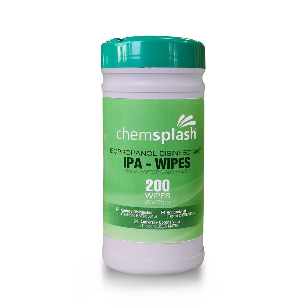 Chemsplash Desinfektionstücher 70 % Isopropanol, Dose – 400 Tücher