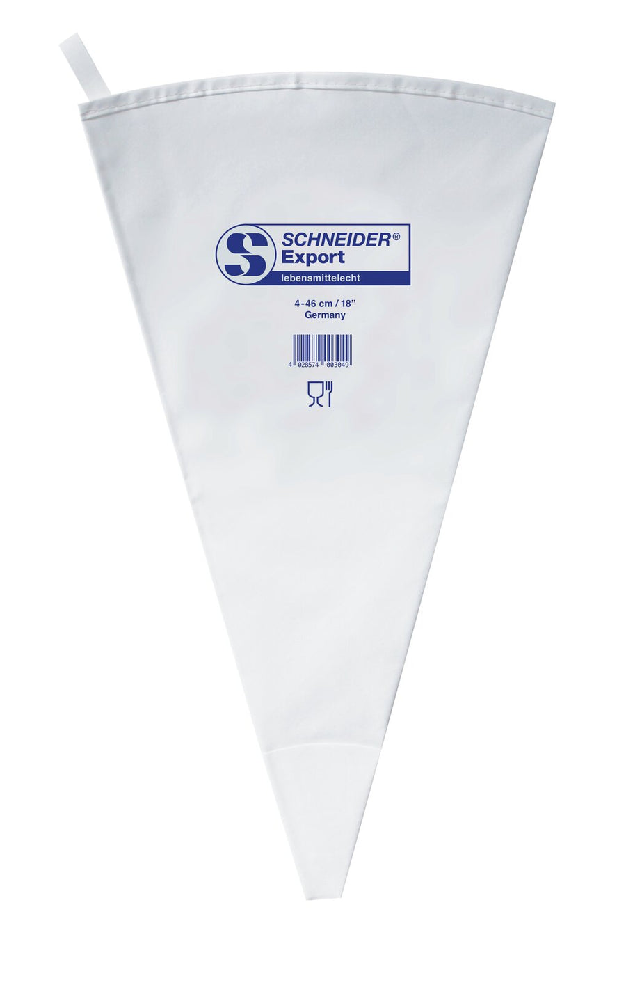 Schneider Spritzbeutel 4-46 cm - Export, Druck "Schneider": Blau