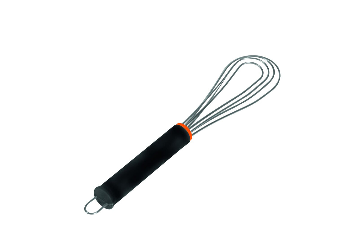 Schneider Flachbesen 4 Drähte Edelstahl, 270 mm, Griff Nylon PP schwarz mit