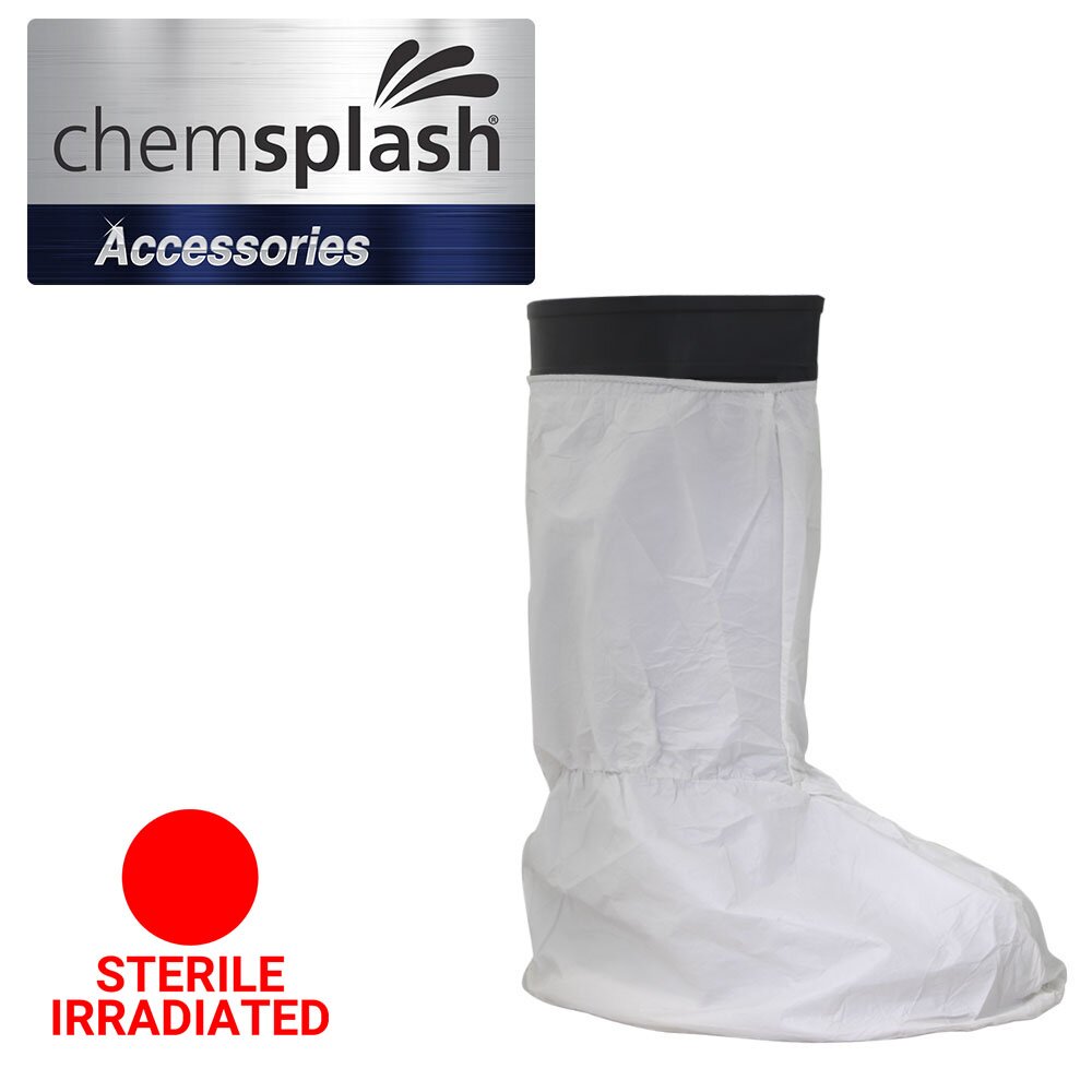 Chemsplash Überstiefel Typ PB[6-B] steril mit PVC-Sohle – 25 Paar