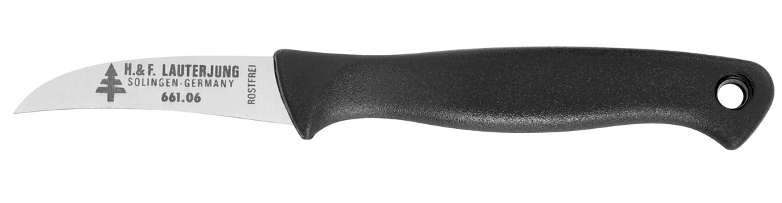 Küchenmesser glatt gebogen 6 cm – 10 Stück | Lauterjung Solingen