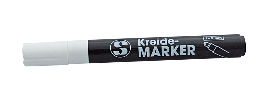 Schneider Kreidestift 5mm, Farbe weiß, Schreibdicke: 2-5mm