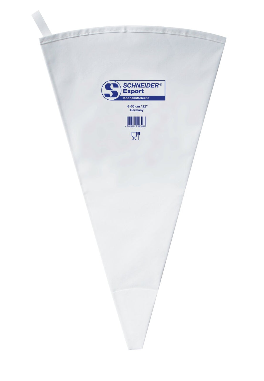 Schneider Spritzbeutel 6-55 cm - Export, Druck "Schneider": Blau