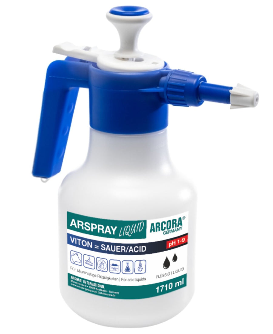 ARCORA ARSPRAY Delta-Tec 2 Sprühkännchen 1710 ml, Blau-Weiß, Viton – sauer