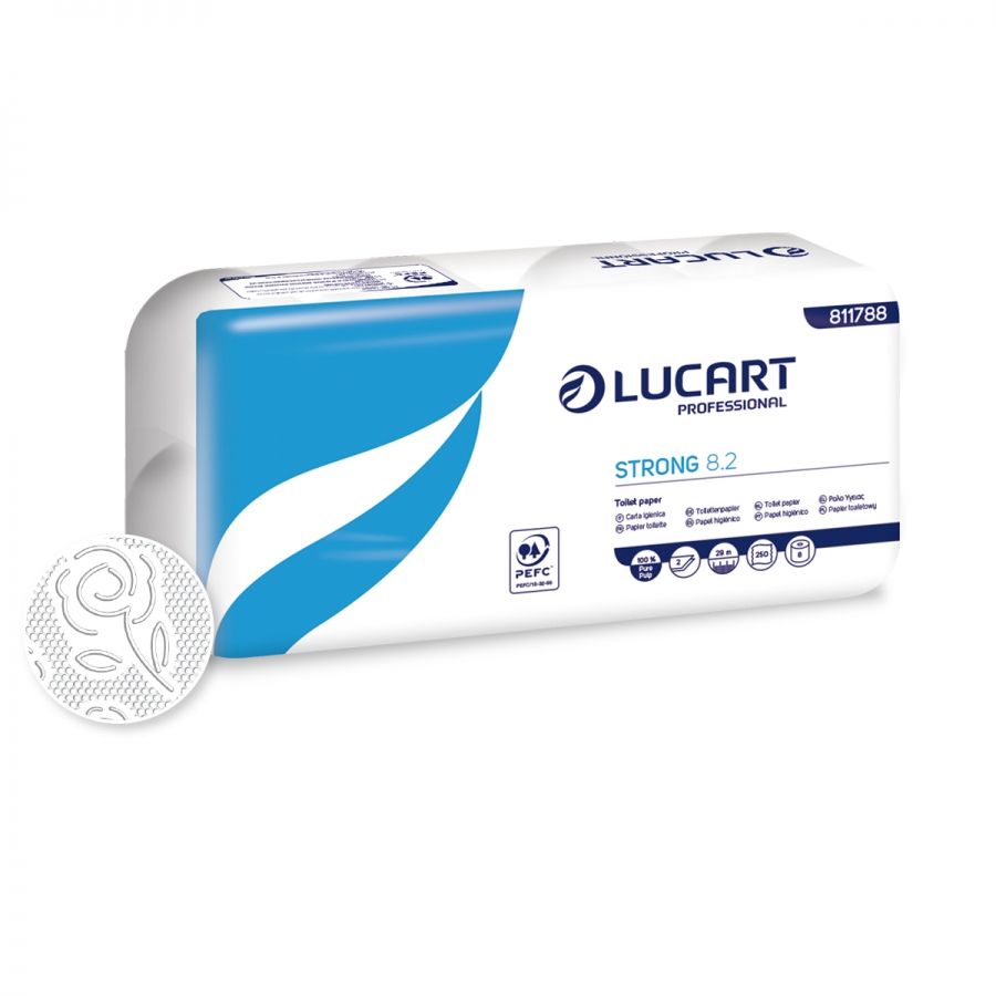 LUCART Toilet Paper Strong 8.2 (72 rolls)