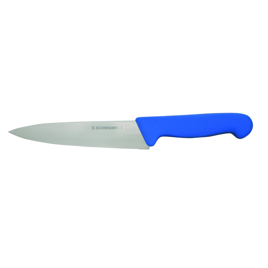 Schneider Kochmesser - schmale Klinge, Größe: 16 cm - Griff blau