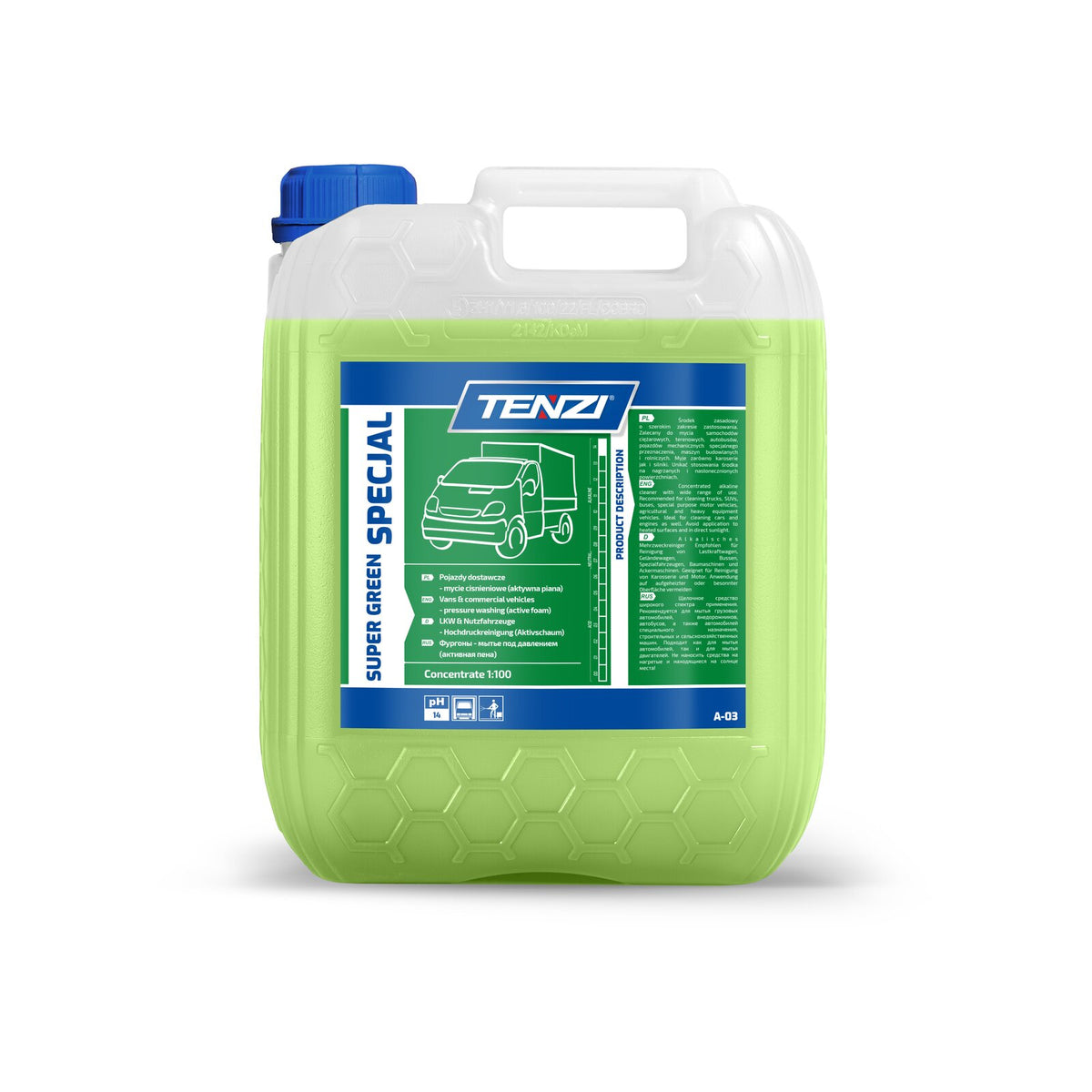 Tenzi Super Green Specjal LKW-Reiniger Konzentrat 10 L – Kanister