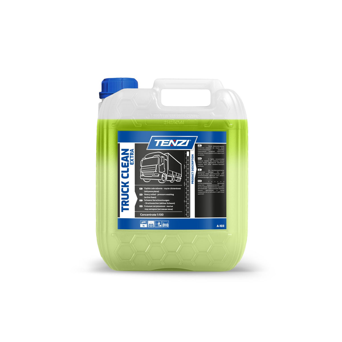 Tenzi Truck Clean EXTRA Aktivschaum LKW-Reiniger Konzentrat 5 L – Kanister