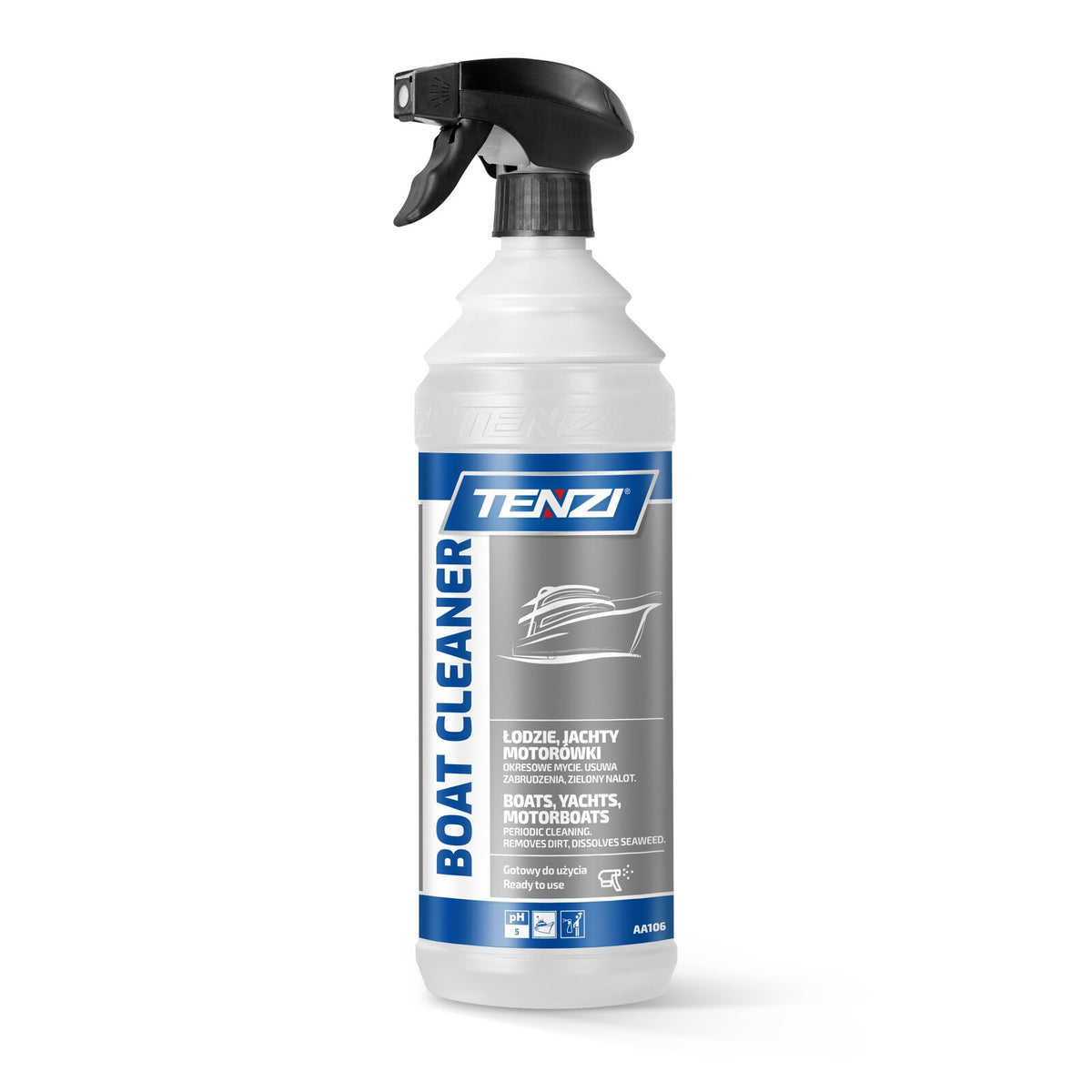 Tenzi Boat Cleaner Bootsreiniger 1 L – Sprühflasche mit Sprühkopf