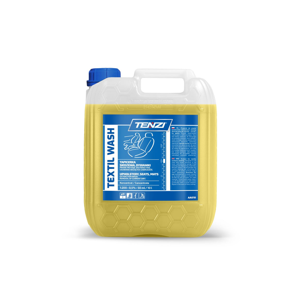 Tenzi Textil Wash Polsterreiniger & Teppichreiniger Konzentrat 5 L – Kanister
