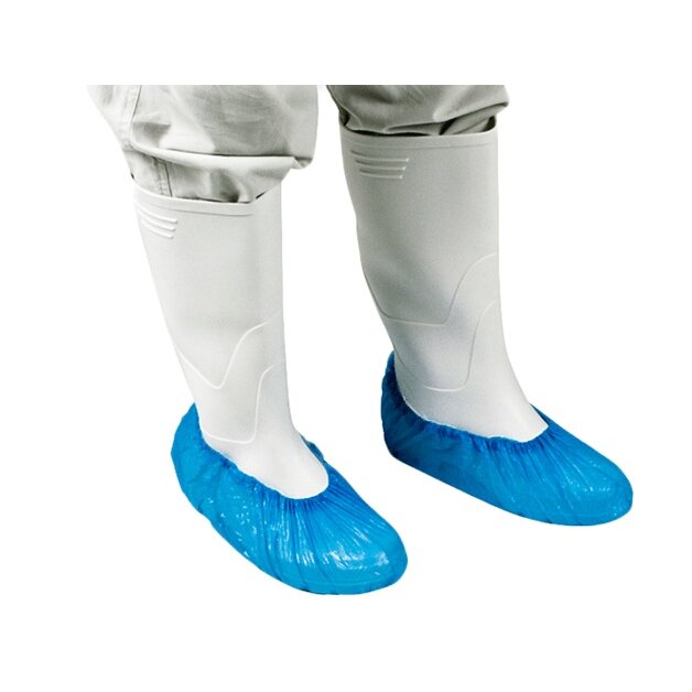 CPE Überschuhe blau 3,3 g, gehämmert – 100 Stück
