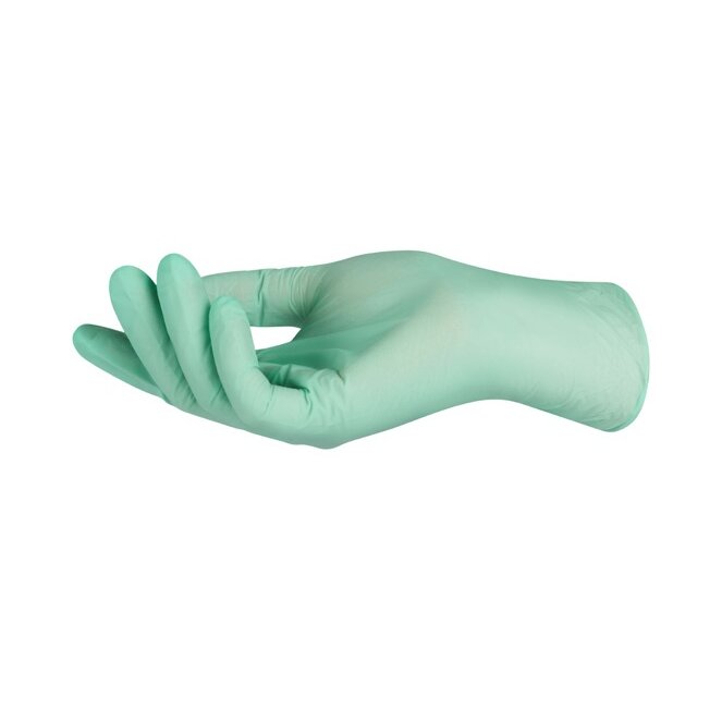 Viawant® Green Star нитрилни ръкавици зелени – 100 броя, без пудра (размер S–L)