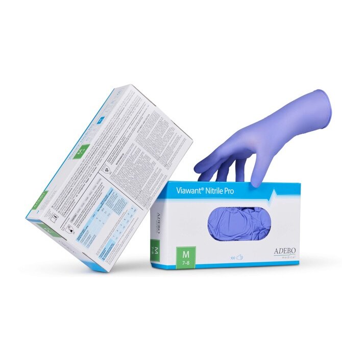 Viawant® Nitrile Pro Nitrilhandschuhe blau – 100 Stück, puderfrei (Gr. XS–XXL)