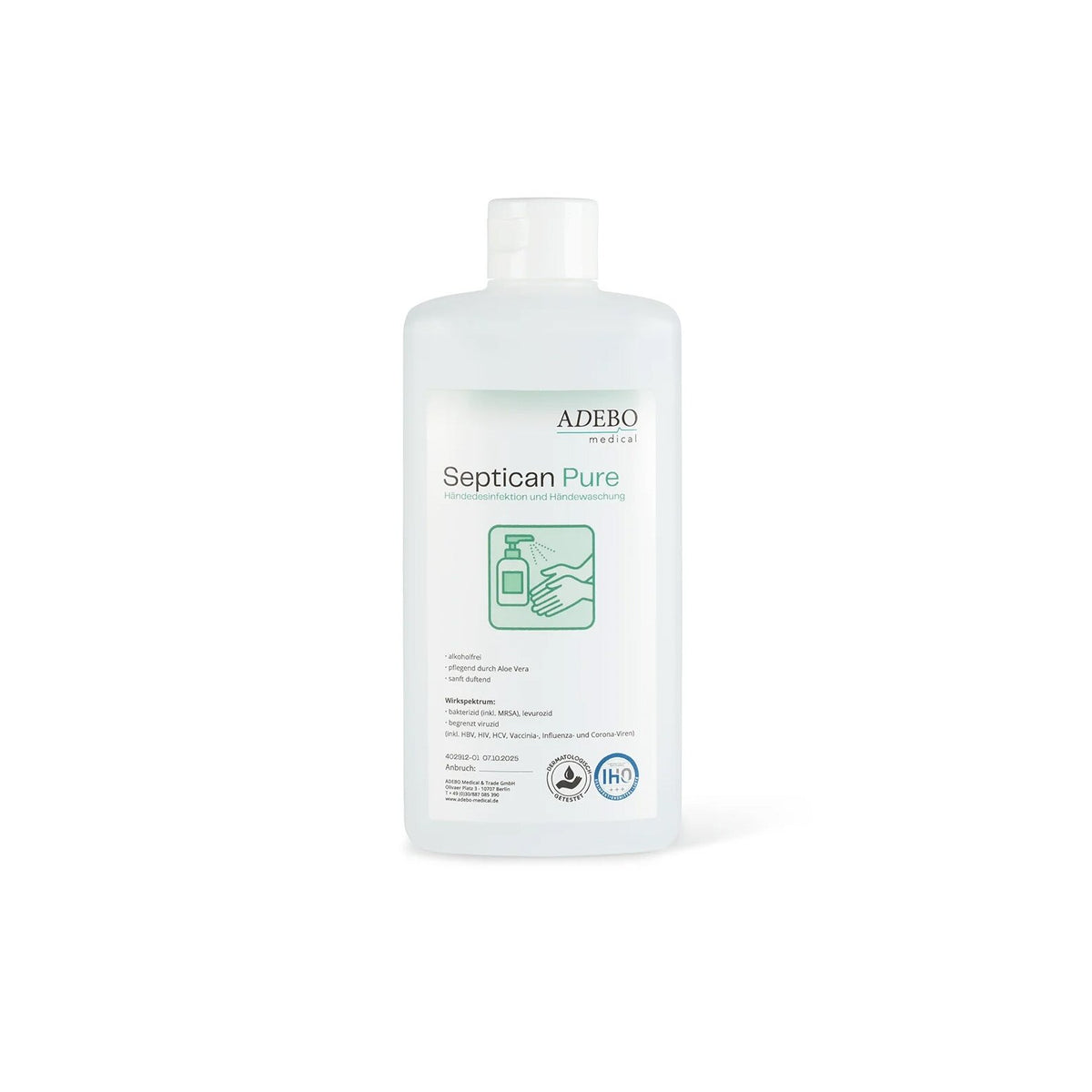 Septican® Pure дезинфектант за ръце без алкохол 500 мл