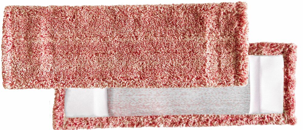 ARCORA Micro Red 2.0 FC Microfaser-Moppbezug mit Farbcodierung ohne Deckblatt, Rot, 50 cm, 50 Stück