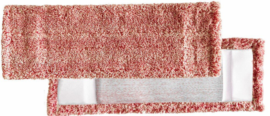 ARCORA Micro Red 2.0 FC Microfaser-Moppbezug mit Farbcodierung ohne Deckblatt, Rot, 40 cm, 75 Stück
