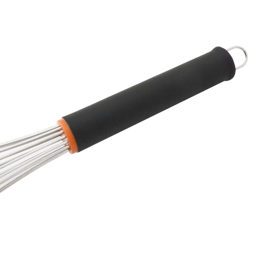 Schneider Rührbesen 16 Drähte Edelstahl, 450 mm, Griff Nylon PP schwarz mit