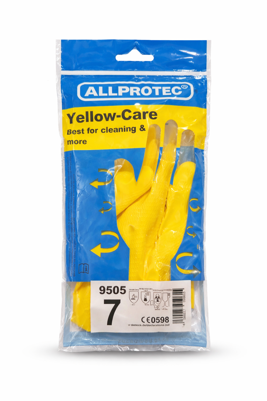 VATER Allprotec Yellow-Care Chemikalienschutzhandschuh