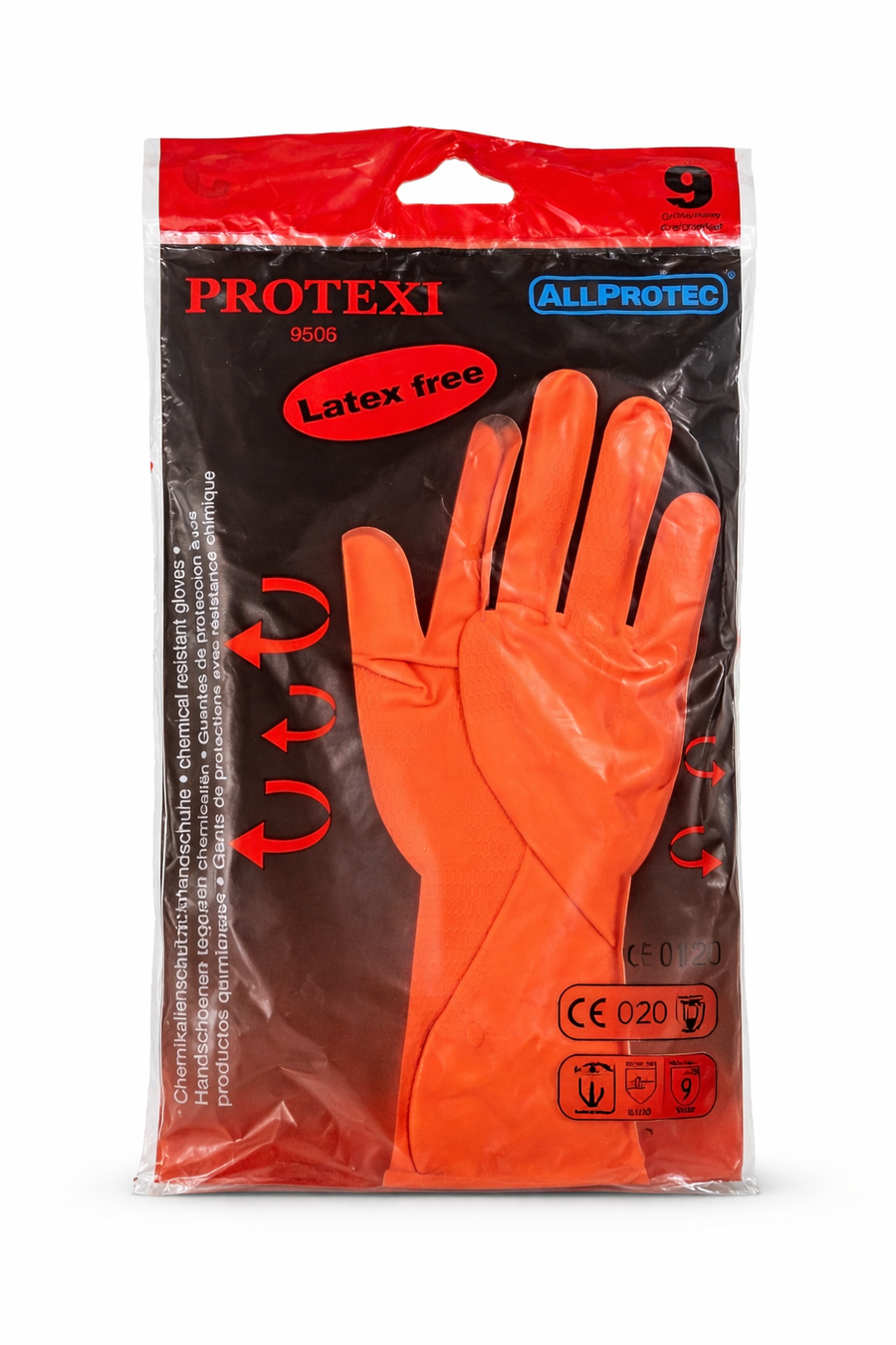 Allprotec Protexi Latex Free Arbeitshandschuh, Größe 9