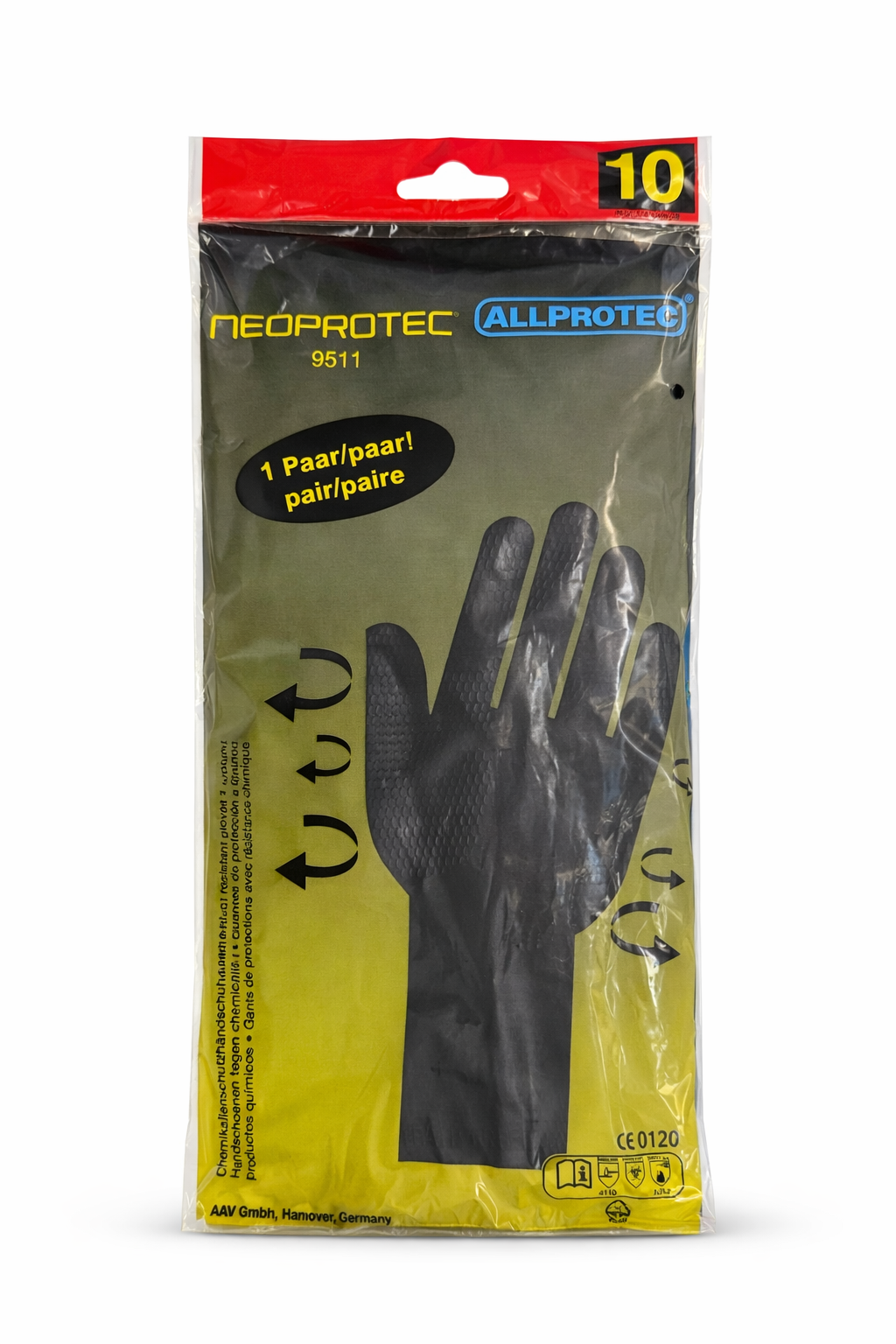 Работни ръкавици Allprotec Meoprotec, размер 10