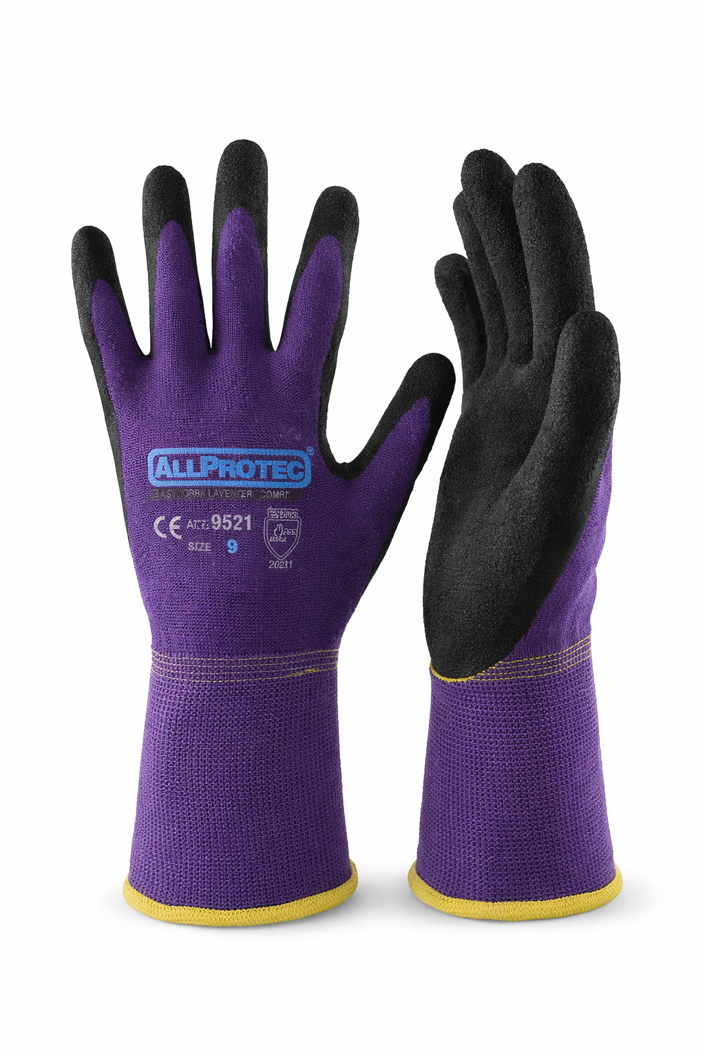 Работни ръкавици VATER Allprotec Easywork Lavender Comfort