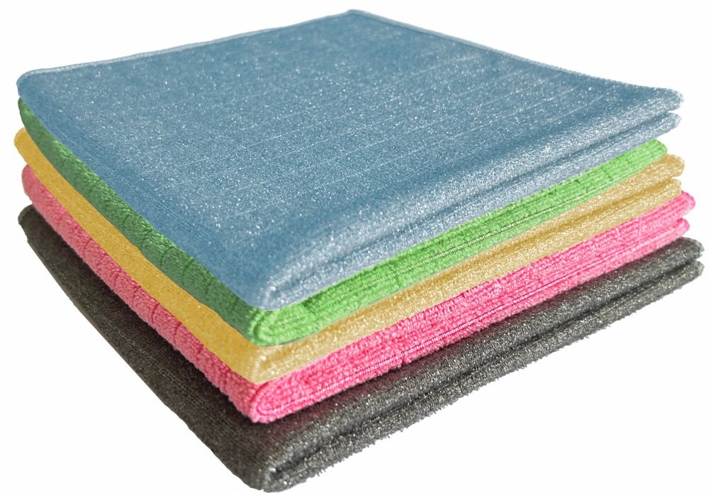 ARCORA Scrub & Clean 2in1 Microfasertuch, Gelb, 40 x 40 cm, 150 Stück