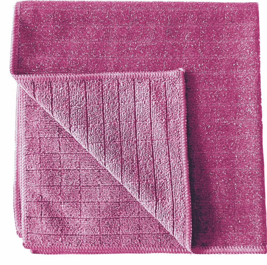 ARCORA Scrub & Clean 2in1 Microfasertuch, Rosa, 40 x 40 cm, 150 Stück