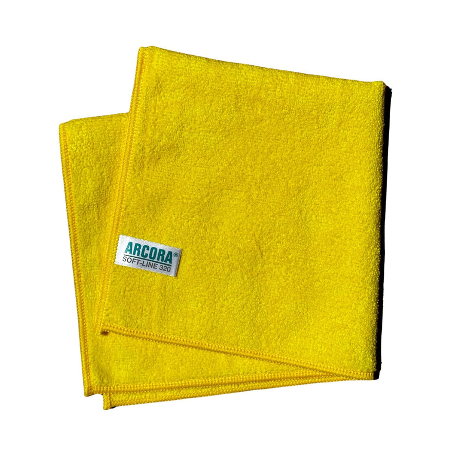 ARCORA Soft-Line Microfasertuch, Gelb, 40 x 40 cm, 200 Stück