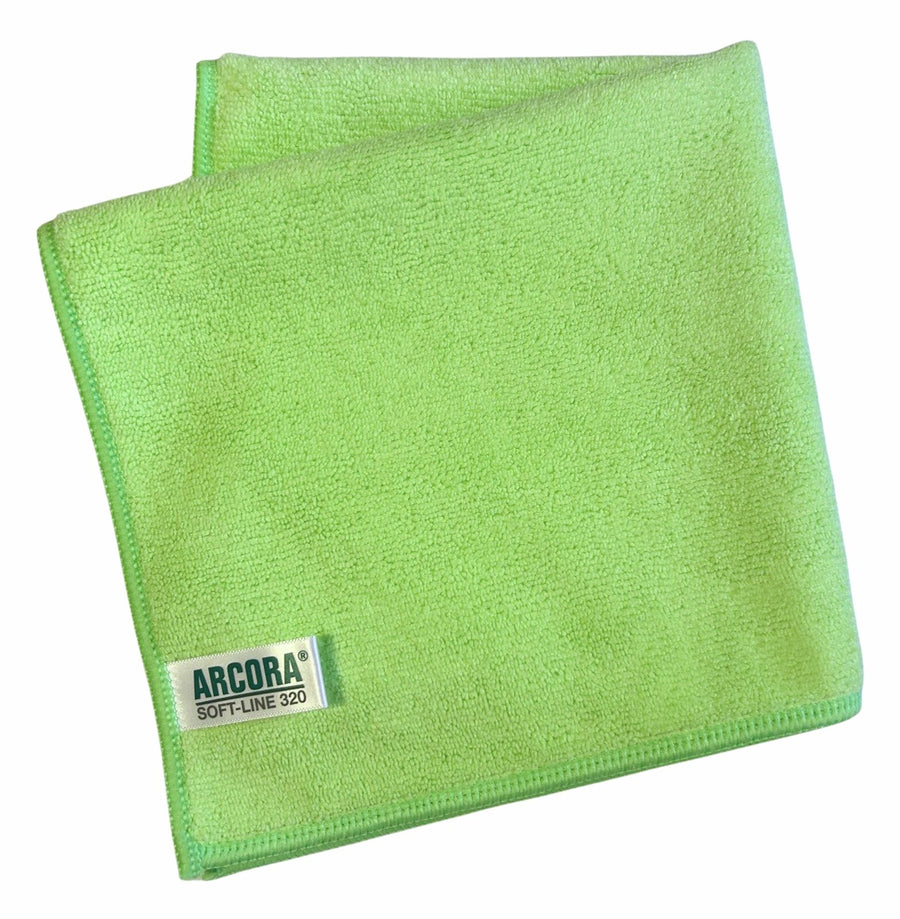 ARCORA Soft-Line Microfasertuch, Grün, 40 x 40 cm, 200 Stück