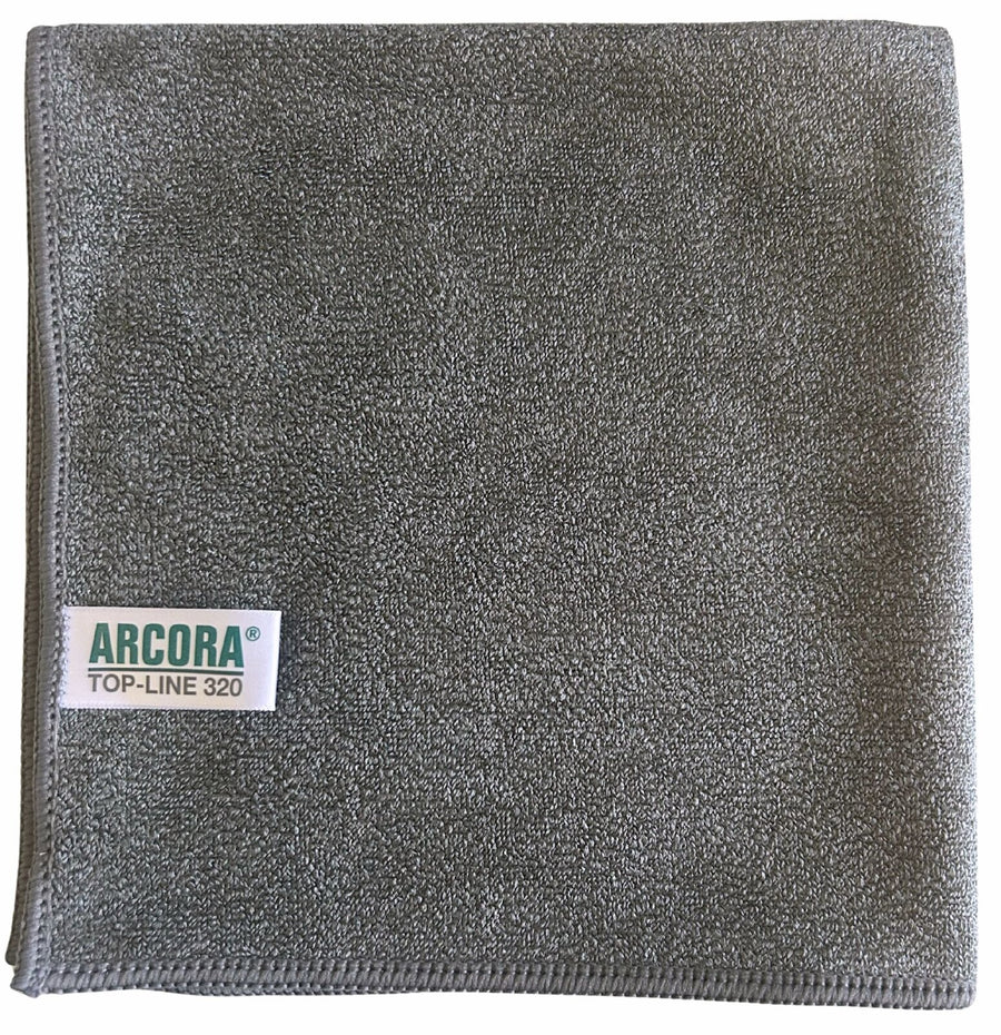 ARCORA Top-Line Microfasertuch, Grau, 40 x 40 cm, 200 Stück