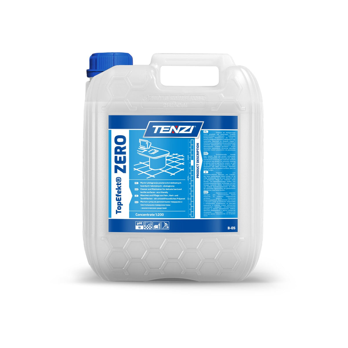 Tenzi TopEfekt ZERO Bodenreiniger 10 L – Kanister
