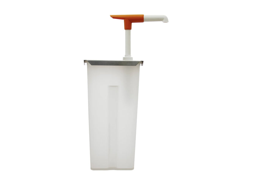 Schneider Druckknopf-Dosierspender mit Edelstahldeckel, 5L-105x140x345mm inkl.