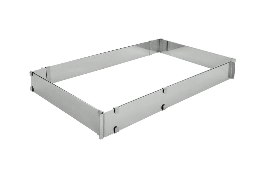 Schneider adjustable cake frame 430 x 290 mm, stainless steel