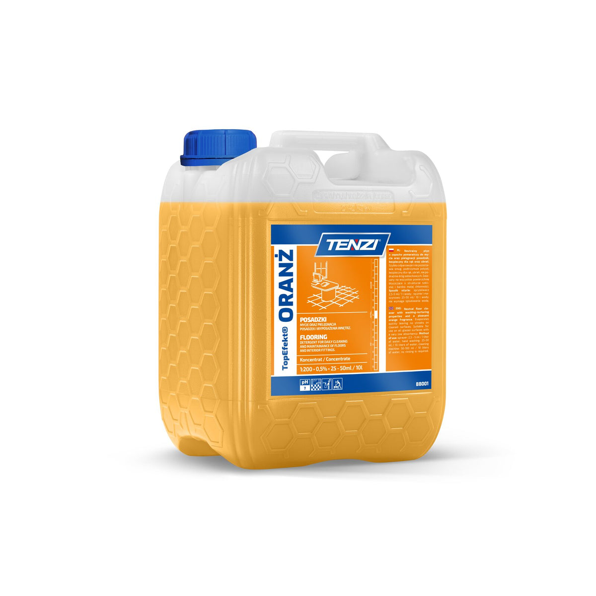 Tenzi TopEfekt Oranż Bodenreiniger Orange 5 L – Kanister