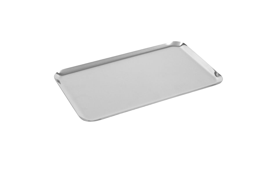 Schneider display tray, polished stainless steel, 290 x 185 x 10 mm