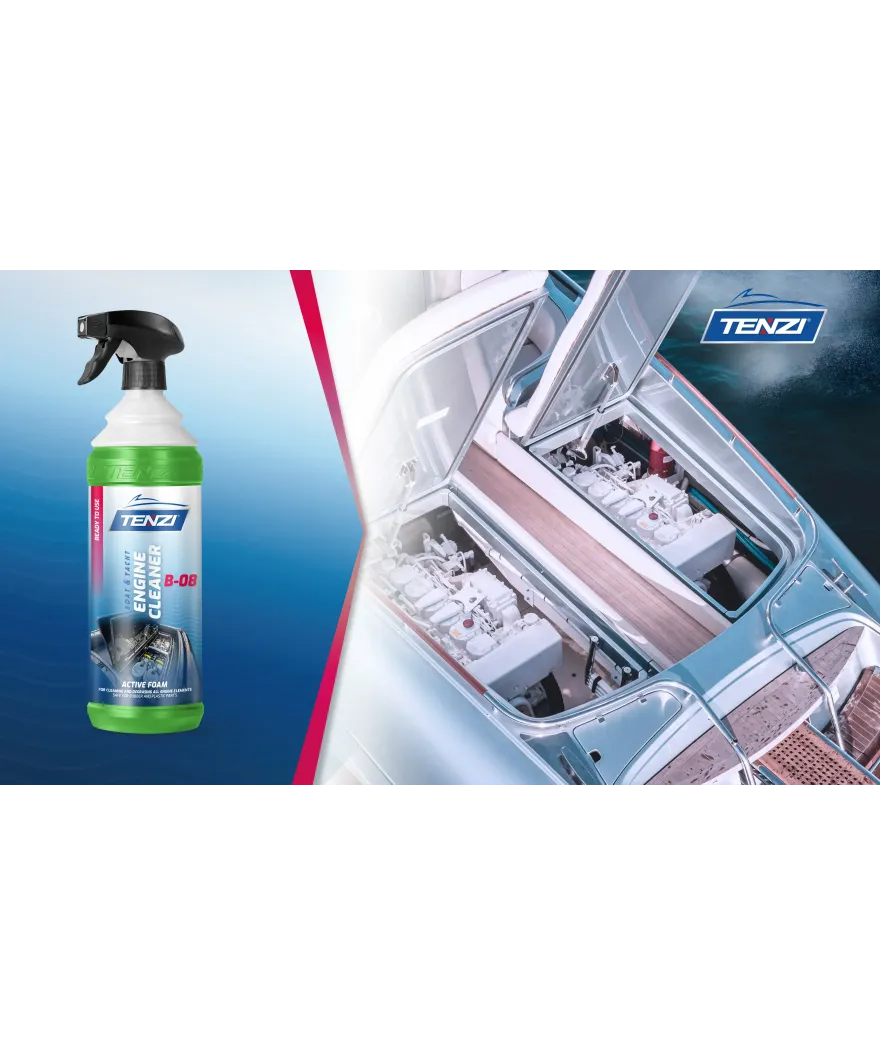Tenzi Boat Engine Cleaner B-08 Motorreiniger Aktivschaum für Boote 1 L