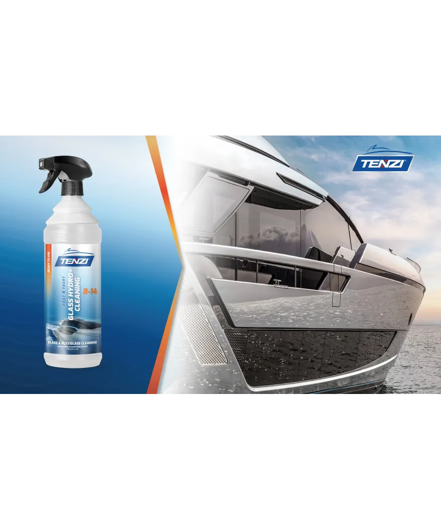Tenzi Boat Glass Hydro+ Cleaning B-14 Glasreiniger mit Schutzwirkung für Boote 1 L