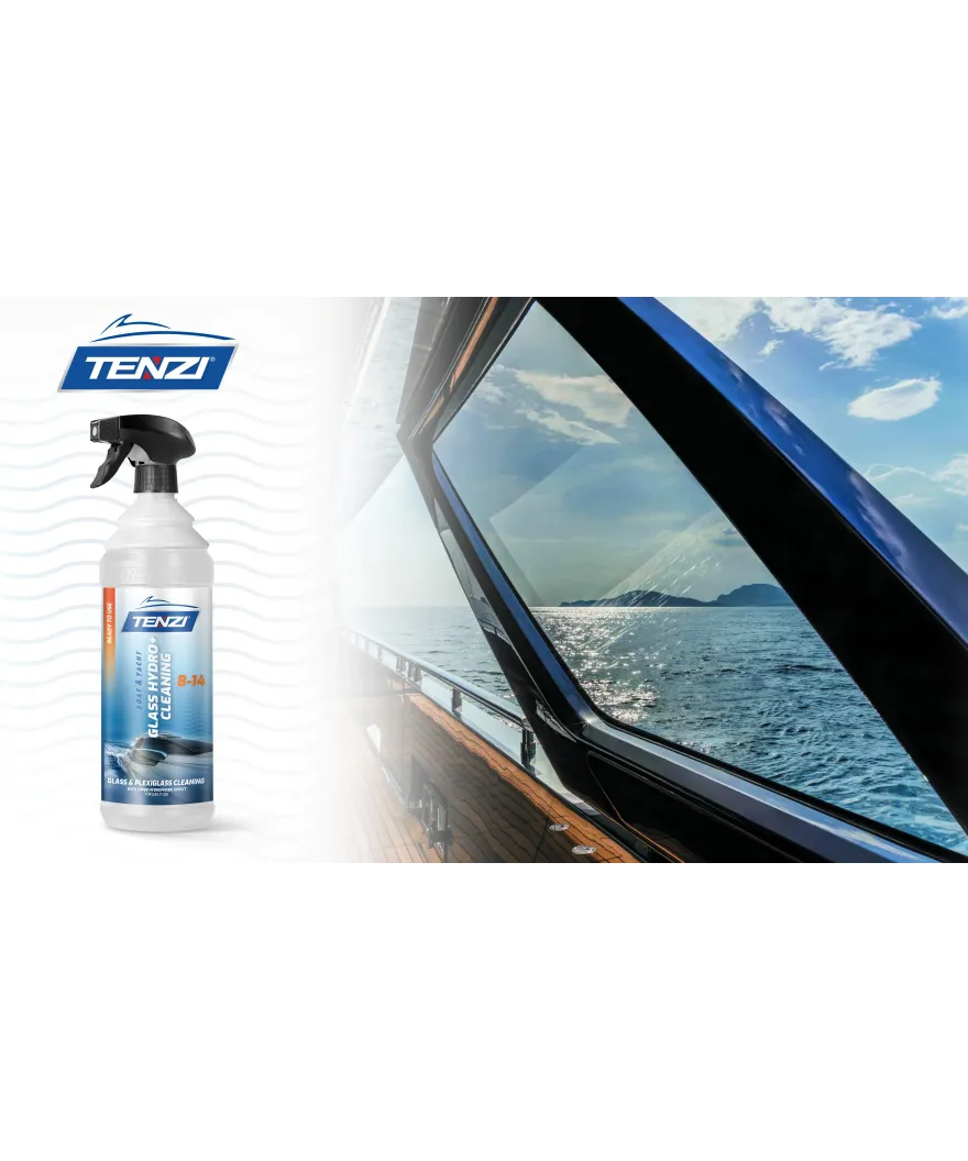 Tenzi Boat Glass Hydro+ Cleaning B-14 Glasreiniger mit Schutzwirkung für Boote 1 L