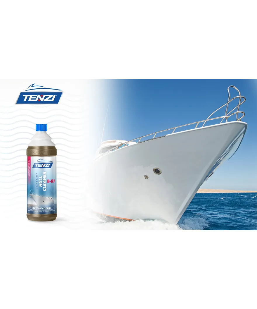 Tenzi Boat Hull Cleaner B-01 Rumpfreiniger Konzentrat für Boote 1 L – Flasche mit Schraubverschluss