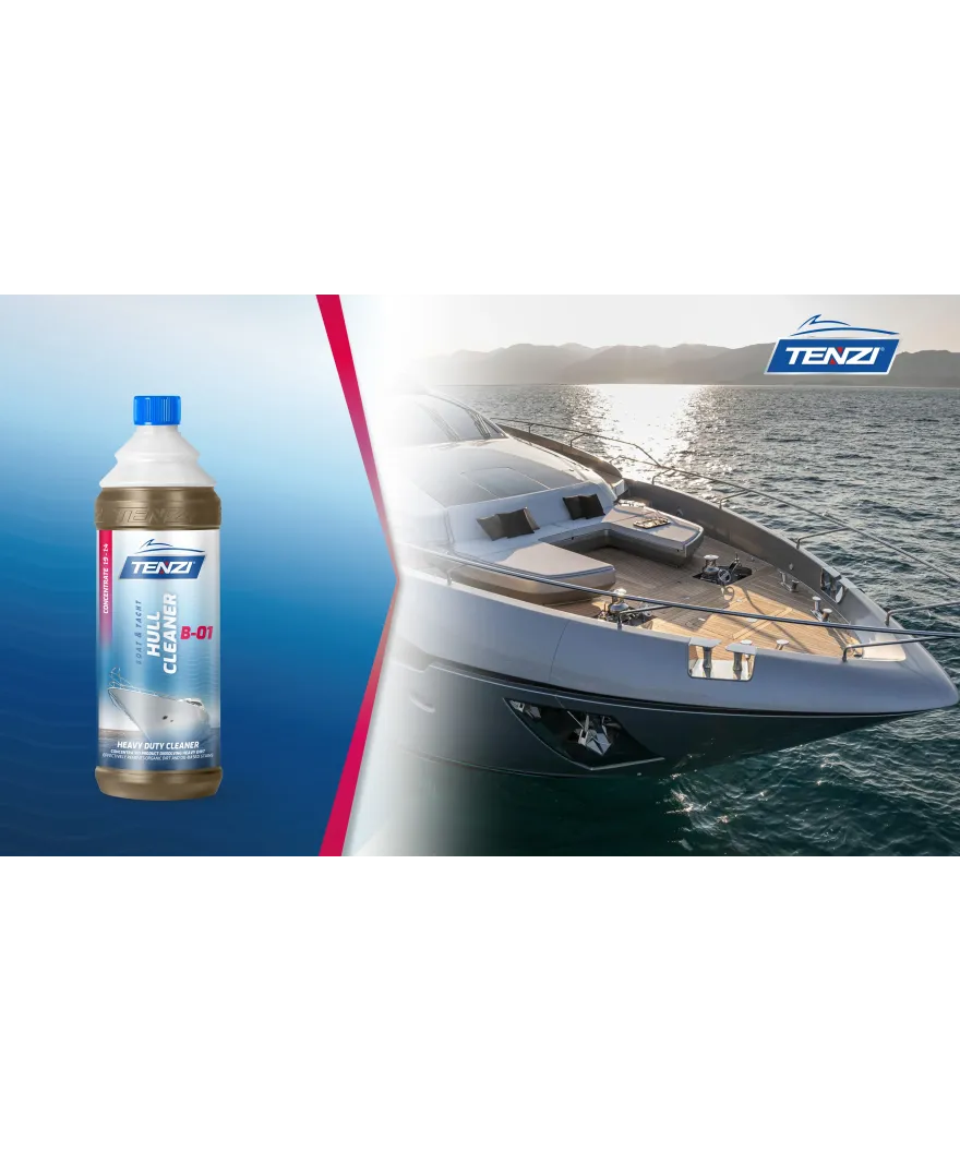 Tenzi Boat Hull Cleaner B-01 Rumpfreiniger Konzentrat für Boote 1 L – Flasche mit Schraubverschluss