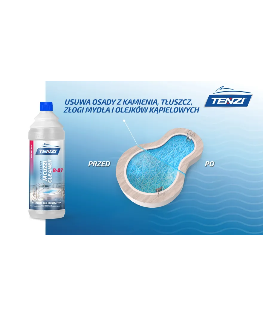 Tenzi Boat Jacuzzi Cleaner B-07 Whirlpool- & Jacuzzi-Reiniger 1 L