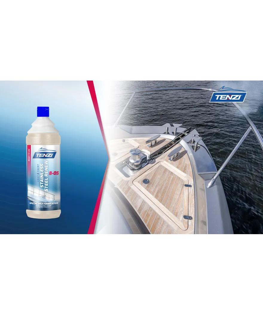 Tenzi Boat Stainless Steel Renew B-05 Metallreiniger-Milch für Boote 1 L