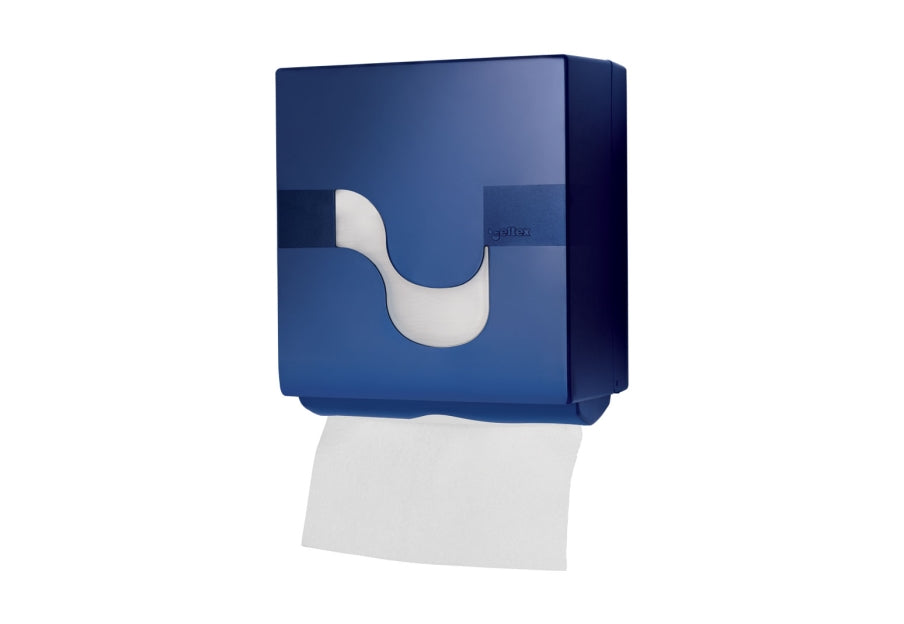 Celtex Omnia Labor Tuchspender Kunststoff, blau, H 32,5 x B 28,5 x T 17,5 cm – 1 Stück