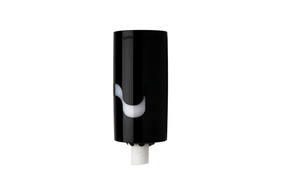 Celtex Mini Box Handtuchrollenspender Kunststoff, schwarz, H 34,5 x B 16,0 x T 17,0 cm – 1 Stück