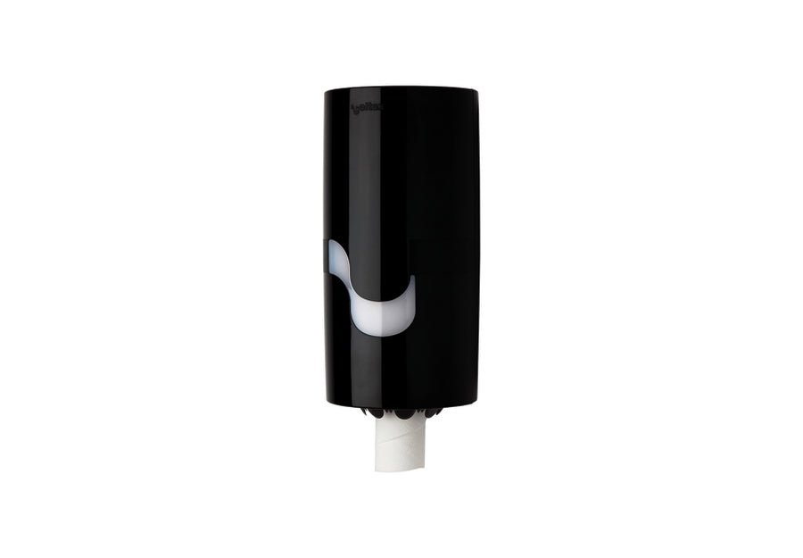 Celtex Mini Box Handtuchrollenspender Kunststoff, schwarz, H 34,5 x B 16,0 x T 17,0 cm – 1 Stück