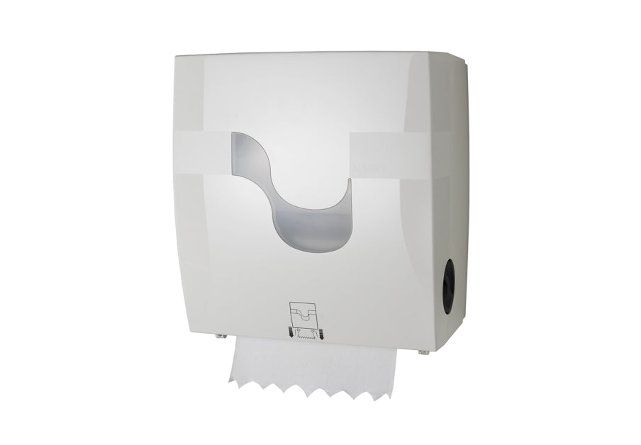 Celtex Autocut Handtuchrollenspender Kunststoff, weiß, H 35,5 x B 31,3 x T 22,0 cm – 1 Stück